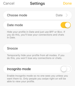 Can You Be Private On Bumble? Snooze and Incognito Mode 2022